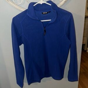 Blue Kirkland quarter zip up.